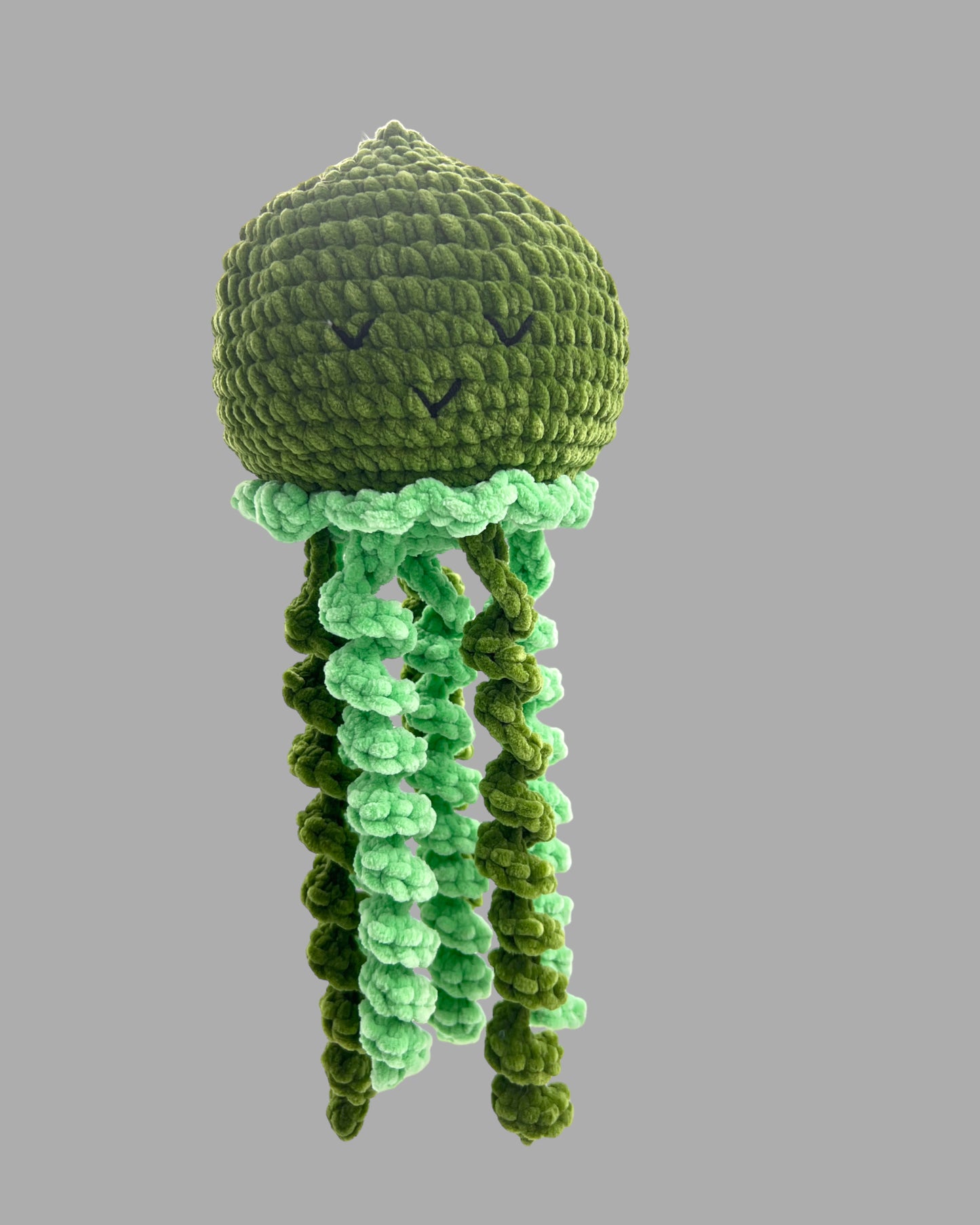 Jellyfish Handmade Crochet stuffed Doll for Montessori Play, Nursery Decor, and Baby Shower Gifts . Granddaughter, niece, nephew & grandson