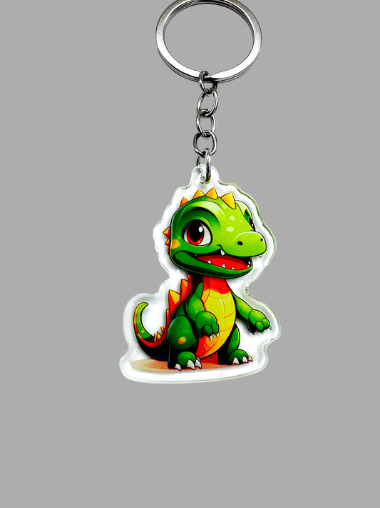 Allosaurus Dinosaur Wildlife Kawaii Acrylic Keychain