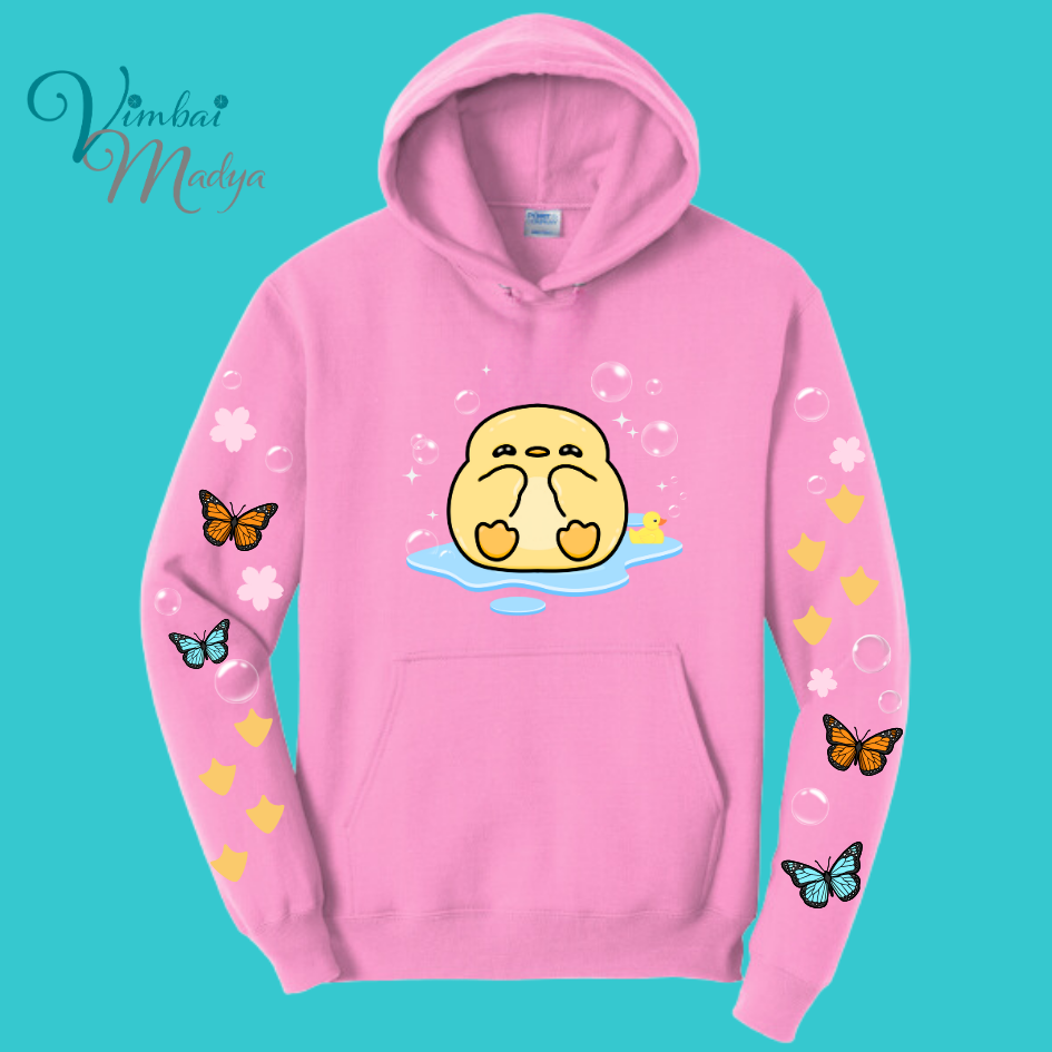 Yellow Duck Sweatshirt Unisex Clothing Kawaii Hoodie : Ocean, fish, beach  and Best Friend Gift . Fall Winter Essential . Gift for her