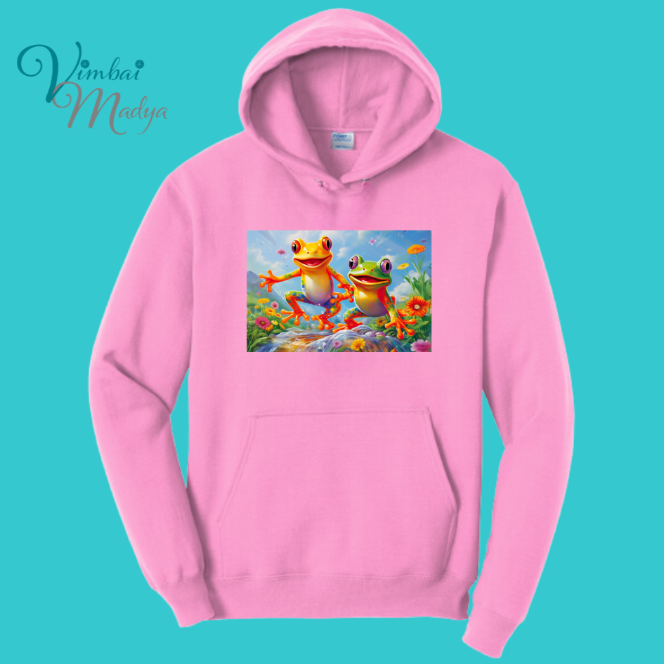 Frog Sweatshirt Unisex Clothing Kawaii Hoodie :  Best Friend Gift . Fall Winter Essential . Frog and Toad