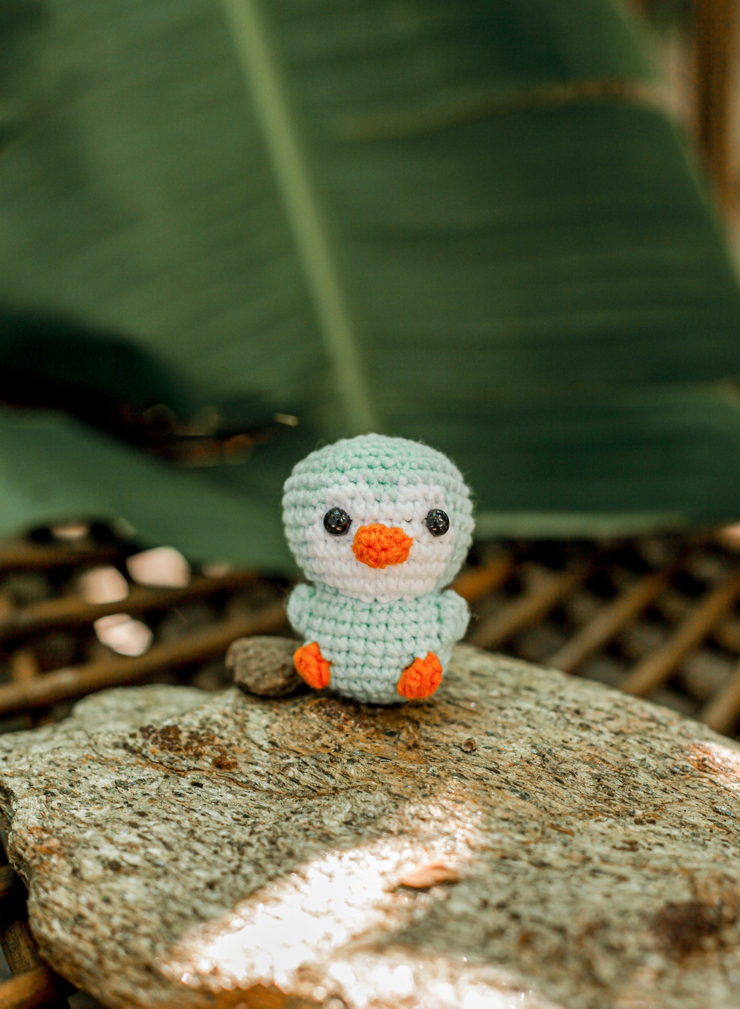 Duck Christmas Crochet ornament  Amigurumi : Cute Desk Decor Toy, Baby's First Nativity, Stocking Stuffer, Unique Festive Decor