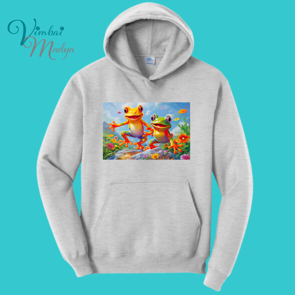 Frog Sweatshirt Unisex Clothing Kawaii Hoodie :  Best Friend Gift . Fall Winter Essential . Frog and Toad