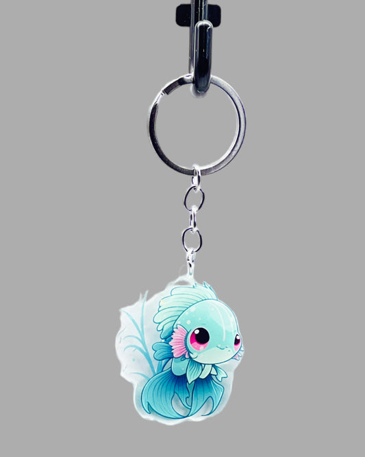 Beta Fish  Sealife Acrylic keychain