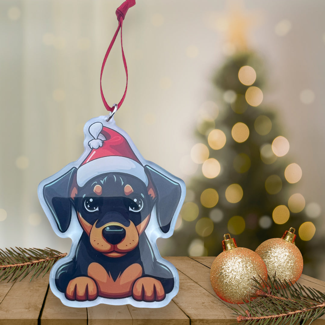 Acrylic Pet ornament, Christmas Ornament, Pet Memorial Ornament,Christmas Photo Ornament, Pet Portrait