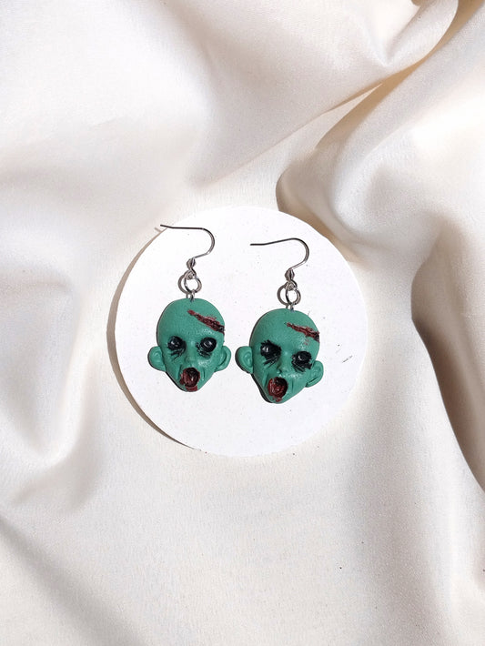 Vampire Witchy polymer clay earrings, halloween spooky witch wican Handmade Dainty  dangle cute minimalist earrings, birthday gift for best friend