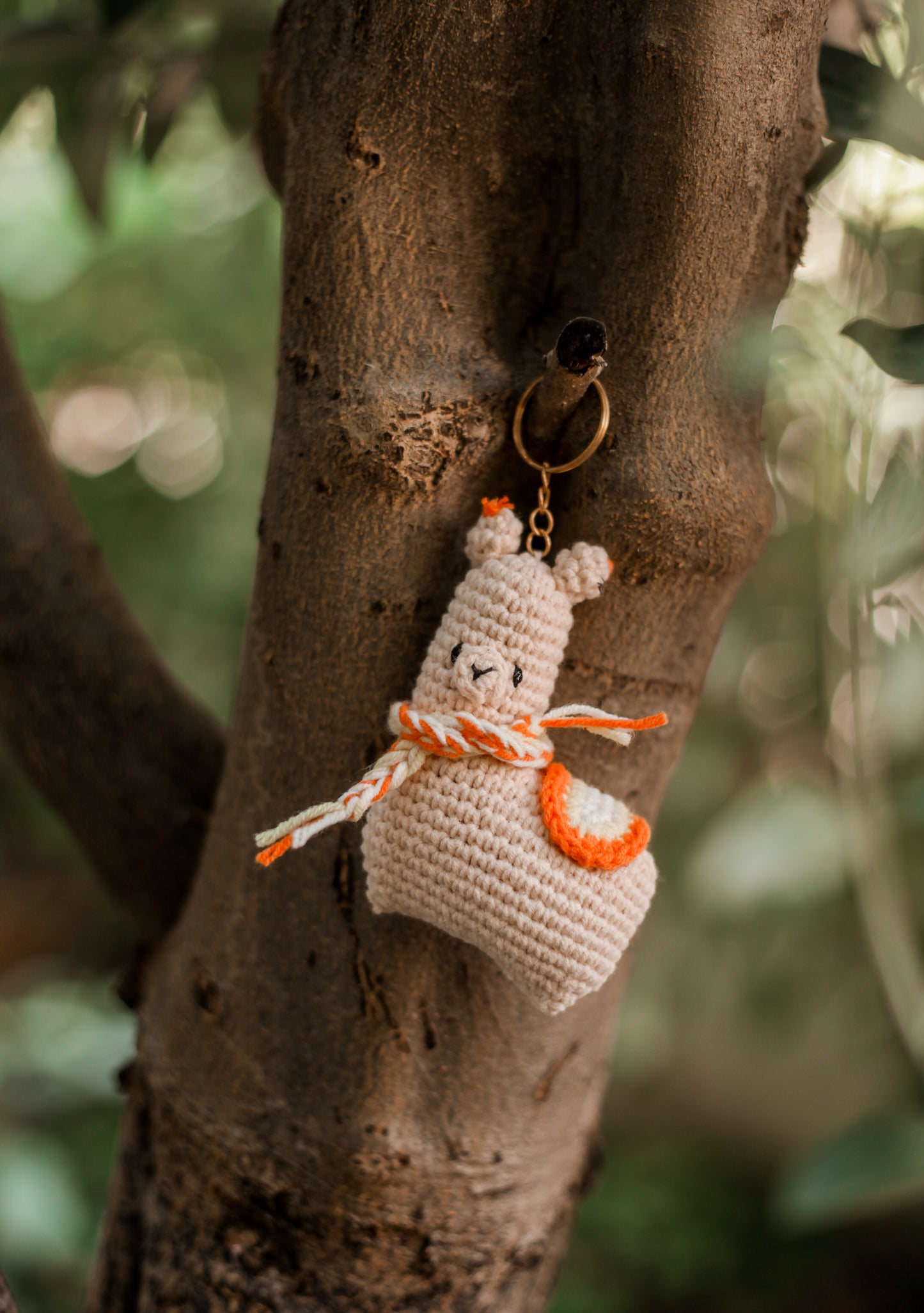 Llama Crochet Keychain Miniature amigurumi figurine for office desk decor, fidget sensory toy, unique gift for car dashboard . kawaii pocket  hug