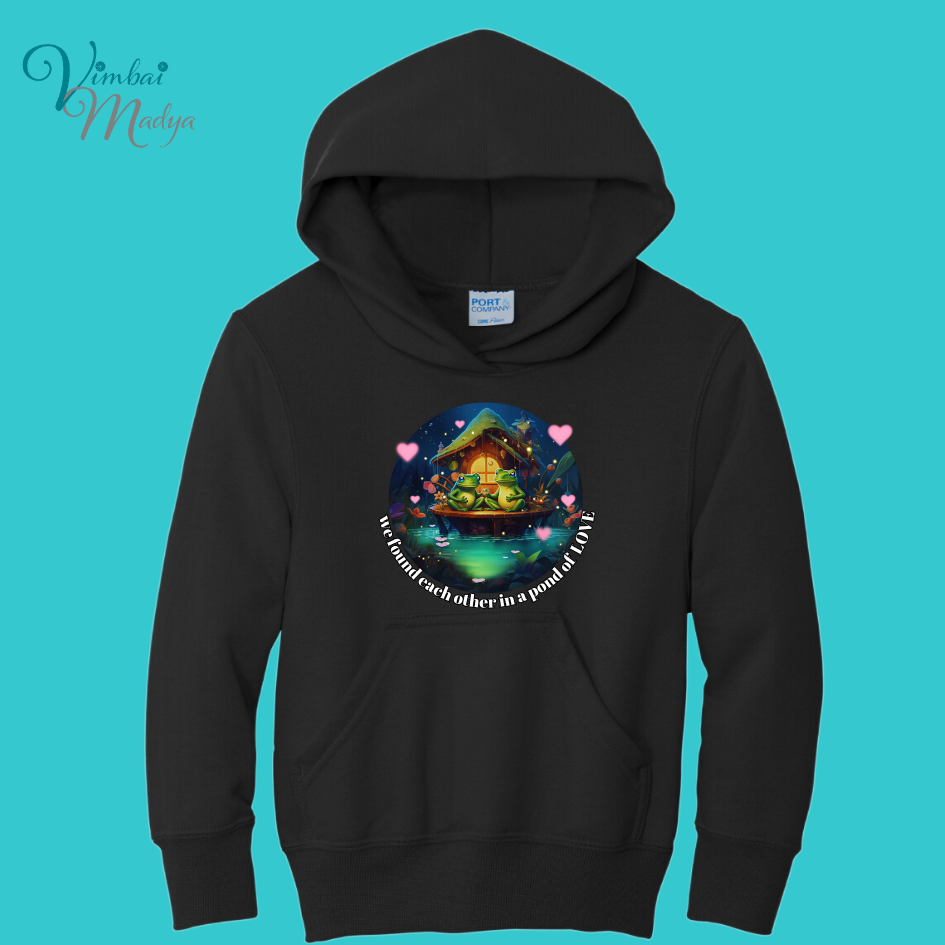 Youth Kawaii Frog  Sweater Hoodie  : Perfect Mother's Day Gift & Fall Winter Essential  .  Trendy, Unisex Style for Your Best Friend's Wardrobe