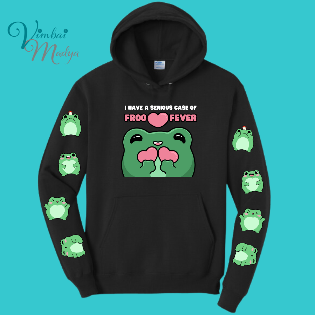 Frog Sweatshirt Unisex Clothing Kawaii Hoodie :  Best Friend Gift . Fall Winter Essential . Frog and Toad