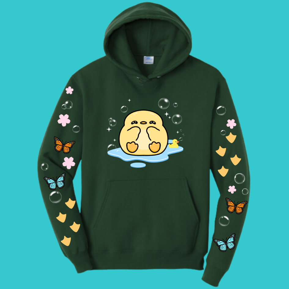 Yellow Duck Sweatshirt Unisex Clothing Kawaii Hoodie : Ocean, fish, beach  and Best Friend Gift . Fall Winter Essential . Gift for her