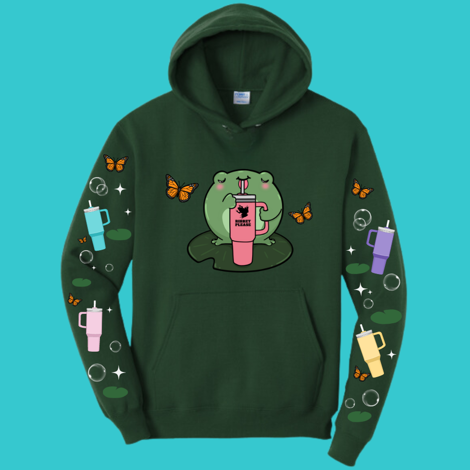 Unisex Kawaii Frog  Sweater Hoodie  : Perfect Mother's Day Gift & Fall Winter Essential  .  Trendy, Unisex Style for Your Best Friend's Wardrobe