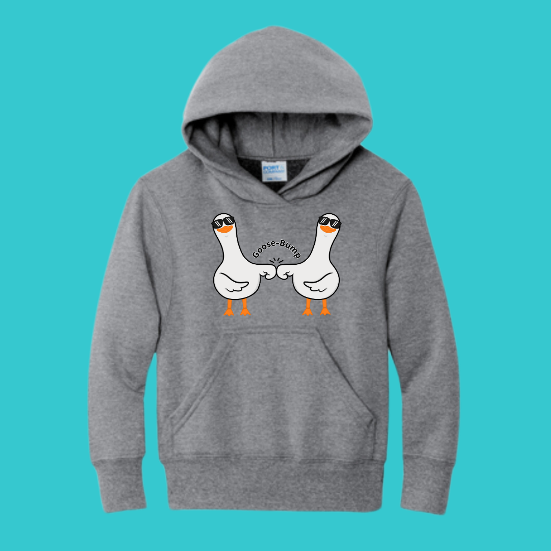 Youth Silly Goose Sweatshirt Unisex Clothing Kawaii  Hoodie : couples Gift .Best Friend Gift.  Fall Winter Essential