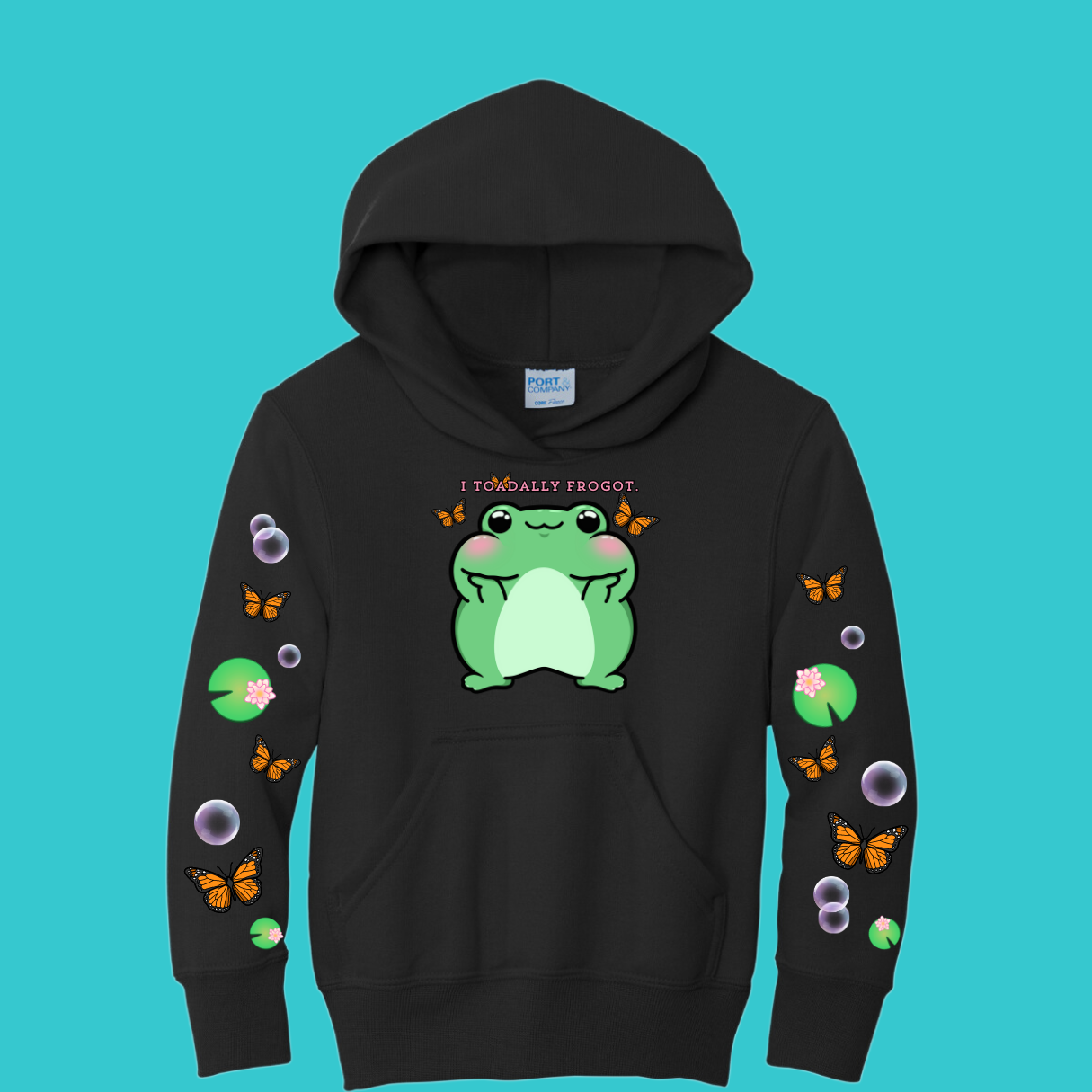 Youth Frog and Toad Sweatshirt Unisex Clothing Kawaii Hoodie : Frog Lover and Best Friend Gift . Fall Winter Essential. Mothers Day Gift for her