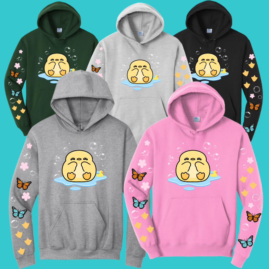 Yellow Duck Sweatshirt Unisex Clothing Kawaii Hoodie : Ocean, fish, beach  and Best Friend Gift . Fall Winter Essential . Gift for her