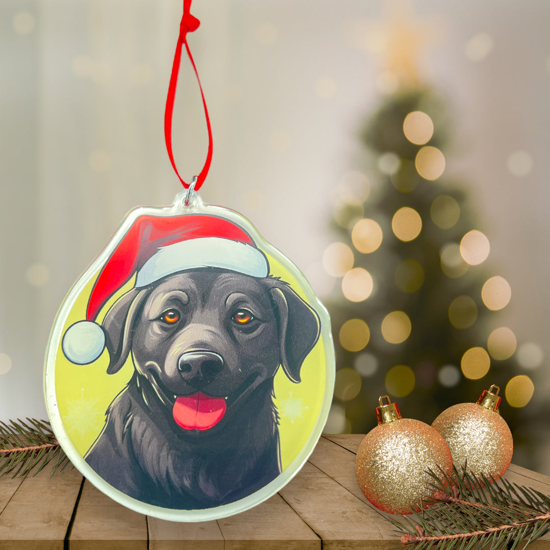 Acrylic Pet ornament, Christmas Ornament, Pet Memorial Ornament,Christmas Photo Ornament, Pet Portrait