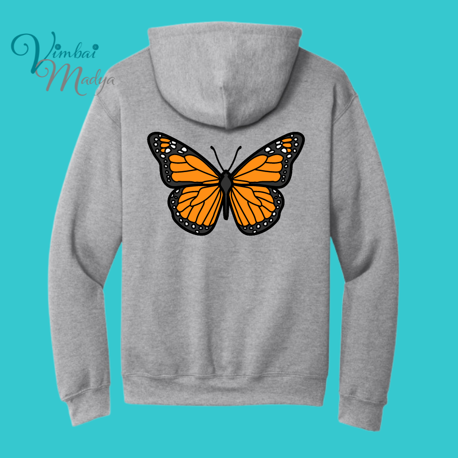 Unisex Butterfly Unisex Sakura  Kawaii Frog Sweater Hoodie : Perfect Mother's Day Gift & Fall Winter Essential  .  Trendy, Blossom Style for Your Best Friend