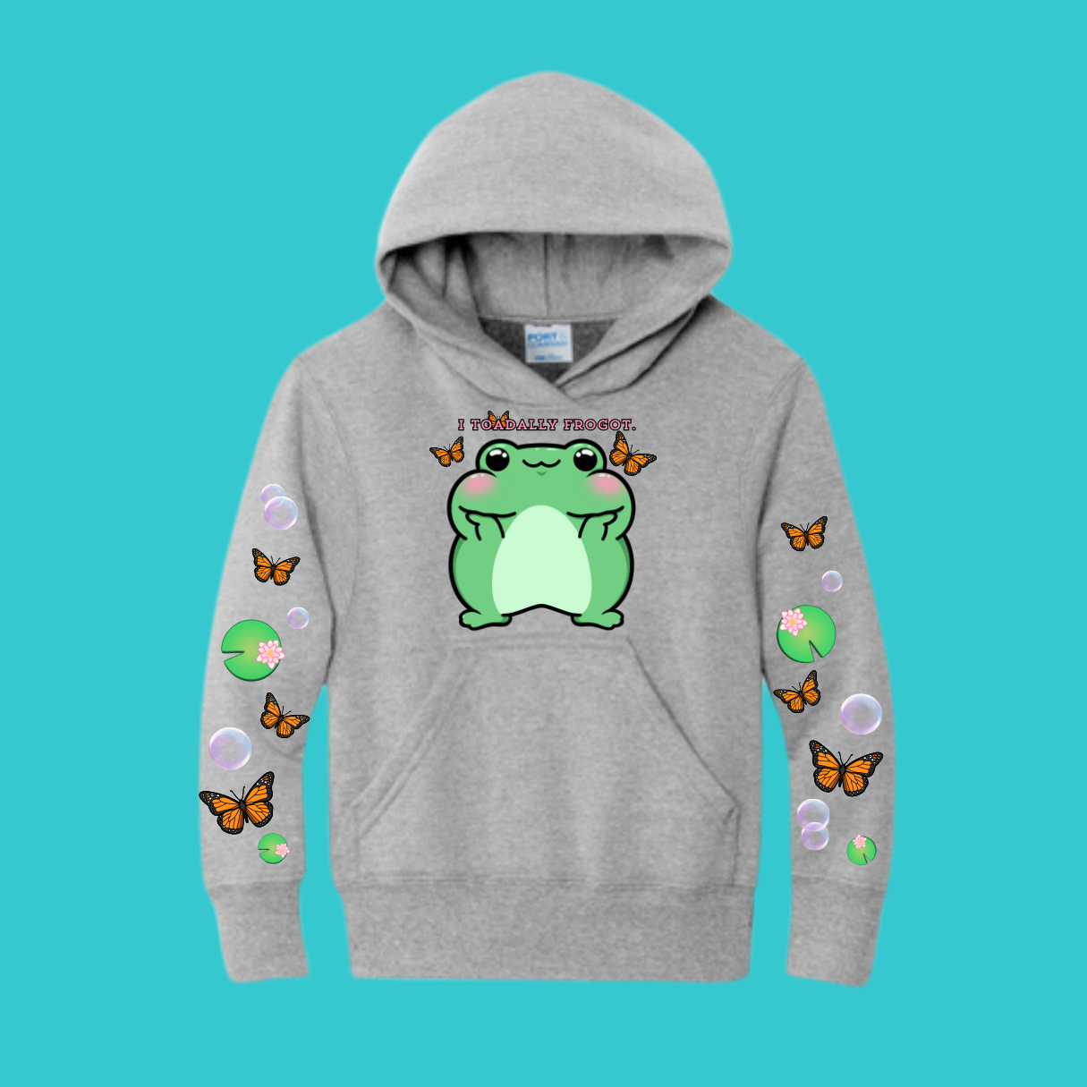 Youth Frog and Toad Sweatshirt Unisex Clothing Kawaii Hoodie : Frog Lover and Best Friend Gift . Fall Winter Essential. Mothers Day Gift for her