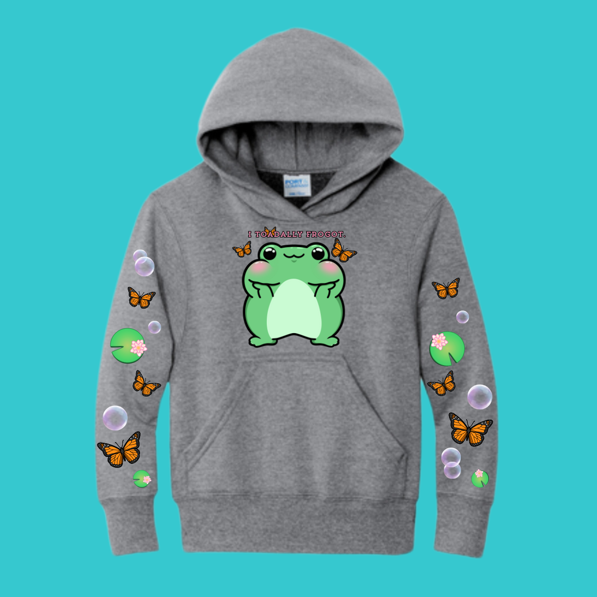 Youth Frog and Toad Sweatshirt Unisex Clothing Kawaii Hoodie : Frog Lover and Best Friend Gift . Fall Winter Essential. Mothers Day Gift for her