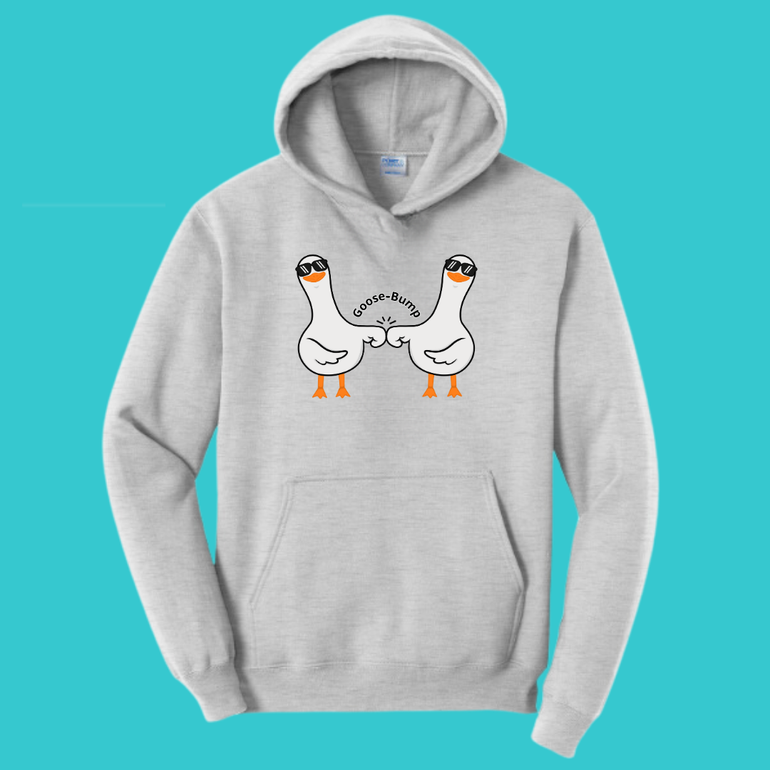 Unisex Clothing  Silly Goose Kawaii  Sweatshirt Hoodie :  Couples Gift .Best Friend Gift.  Fall Winter Essential