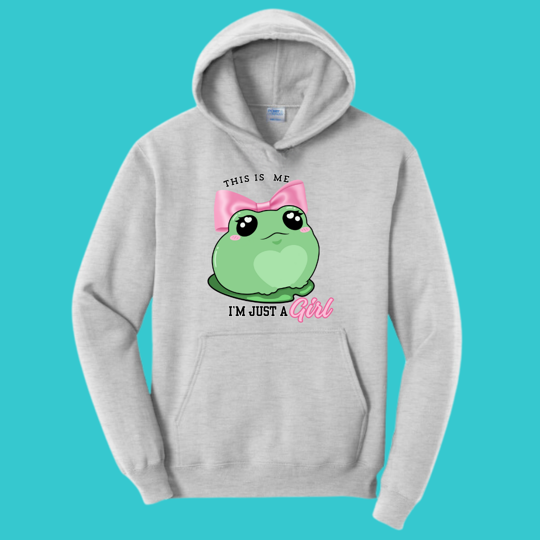 Frog Sweatshirt Unisex Clothing Kawaii Hoodie :  Bow Best Friend Gift . Fall Winter Essential . Frog and Toad Couple . Mothers Day Gift for her