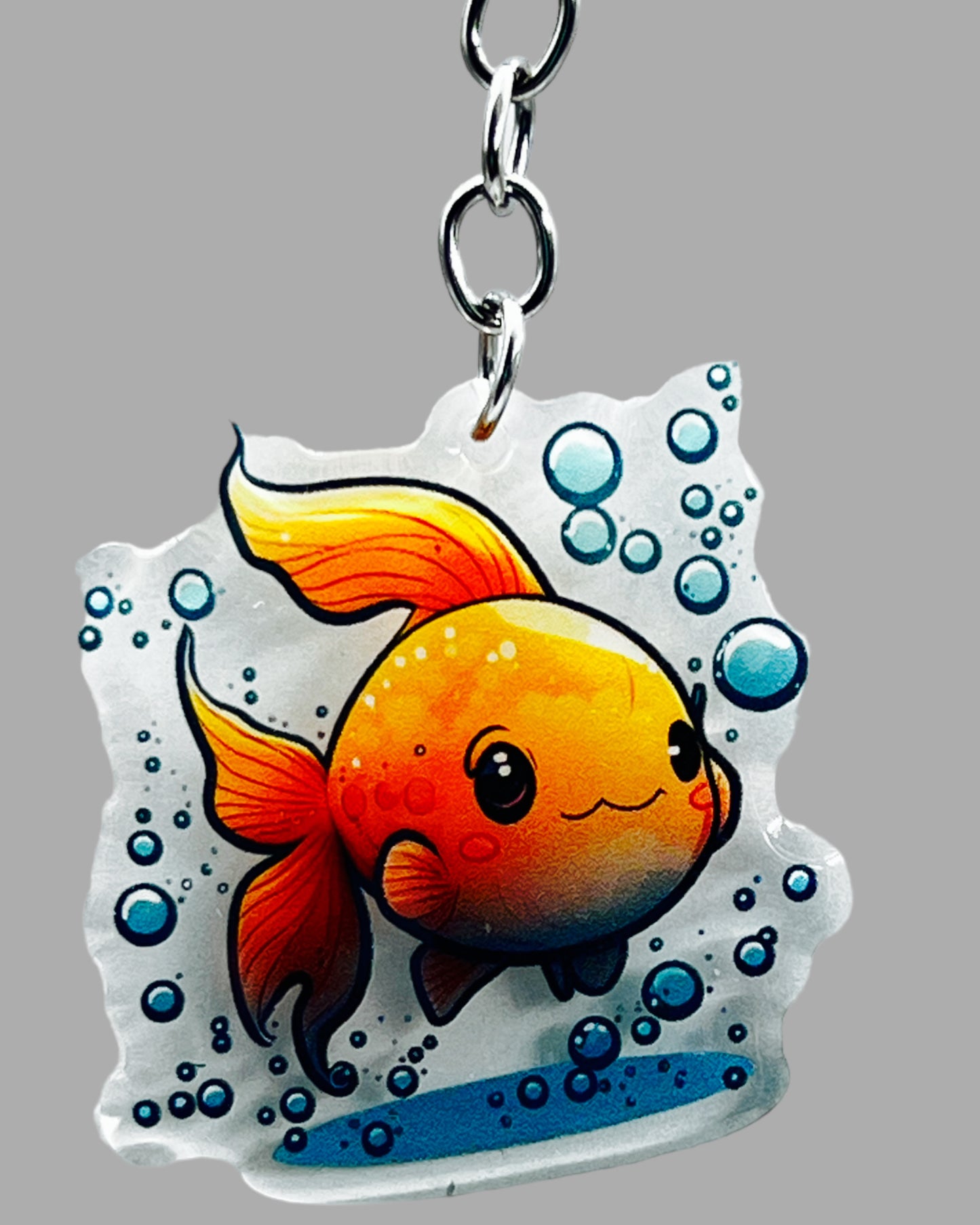 Gold Fish Acrylic key chain