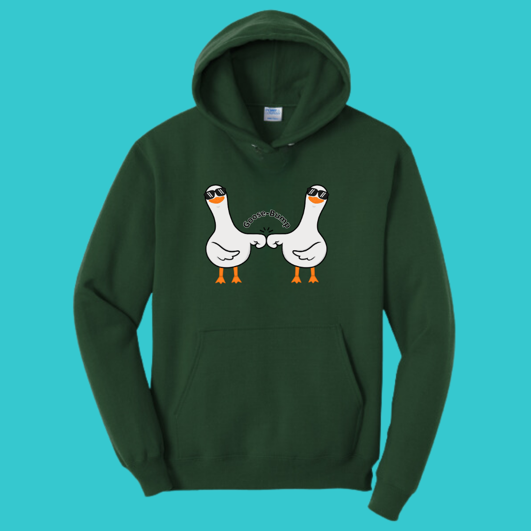 Unisex Clothing  Silly Goose Kawaii  Sweatshirt Hoodie :  Couples Gift .Best Friend Gift.  Fall Winter Essential