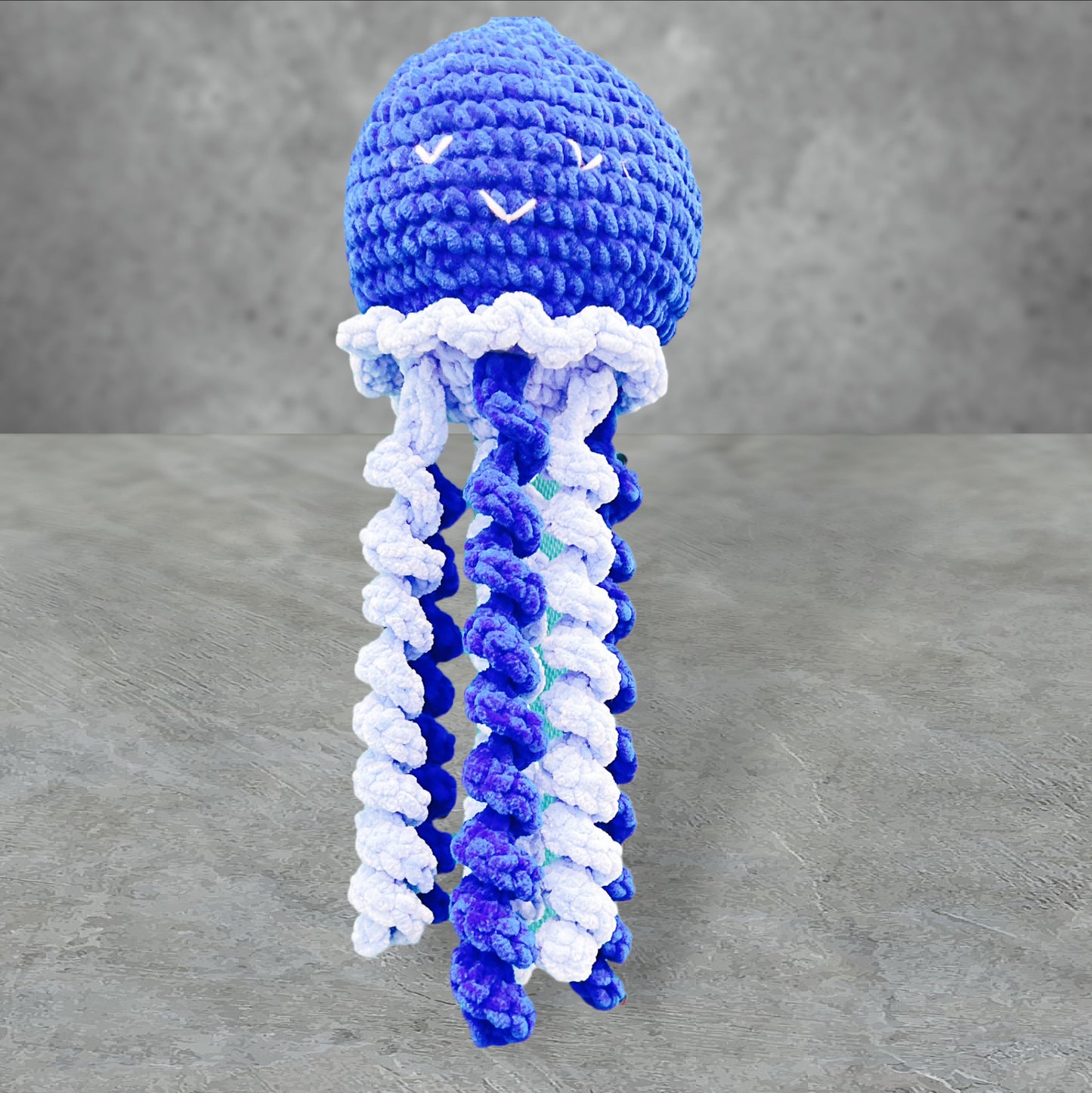 Jellyfish Handmade Crochet stuffed Doll for Montessori Play, Nursery Decor, and Baby Shower Gifts . Granddaughter, niece, nephew & grandson