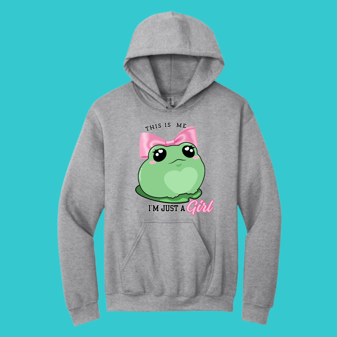 Frog Sweatshirt Unisex Clothing Kawaii Hoodie :  Bow Best Friend Gift . Fall Winter Essential . Frog and Toad Couple . Mothers Day Gift for her