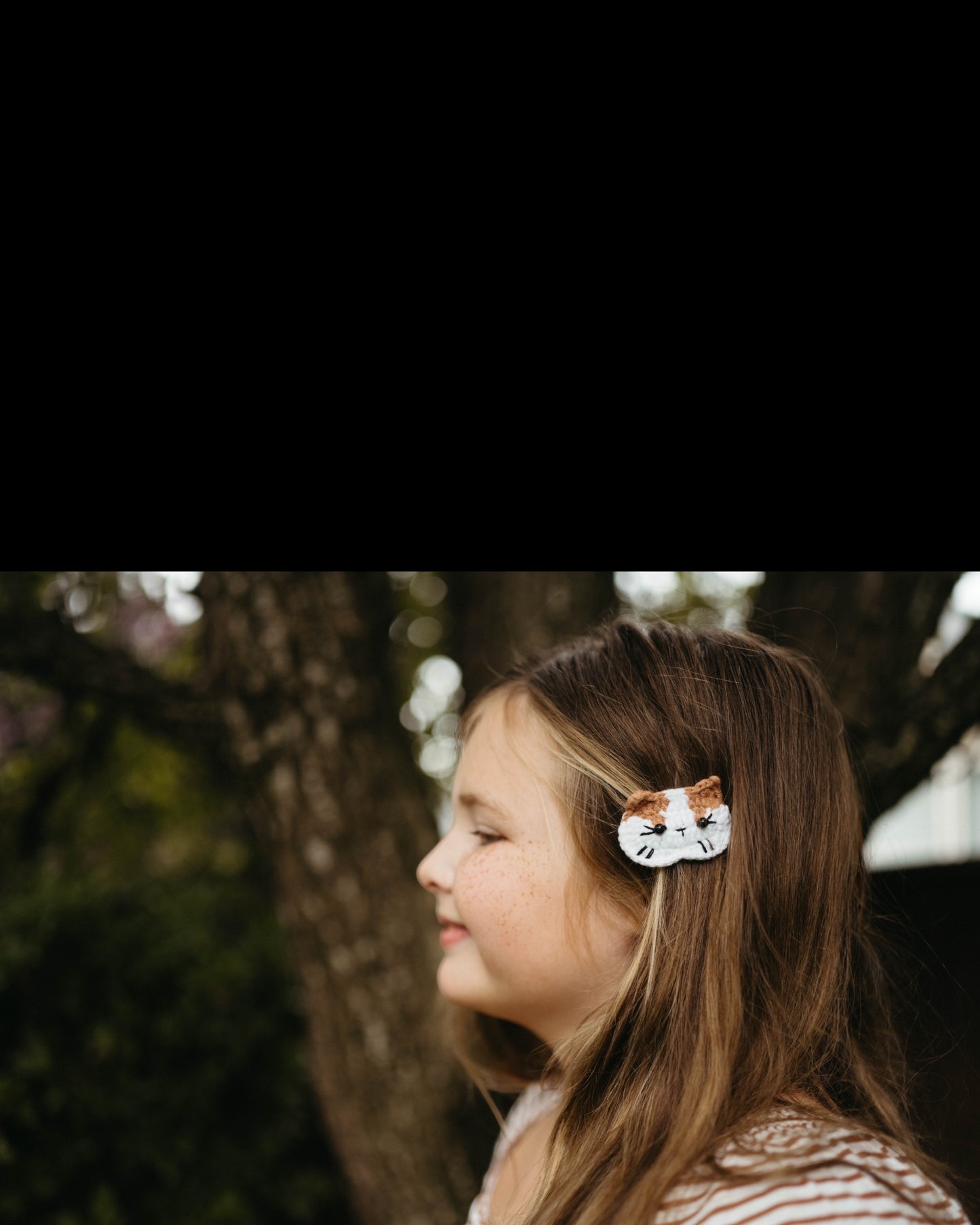 Crochet Trim Snap Hair Clips, Hair barrettes for kids