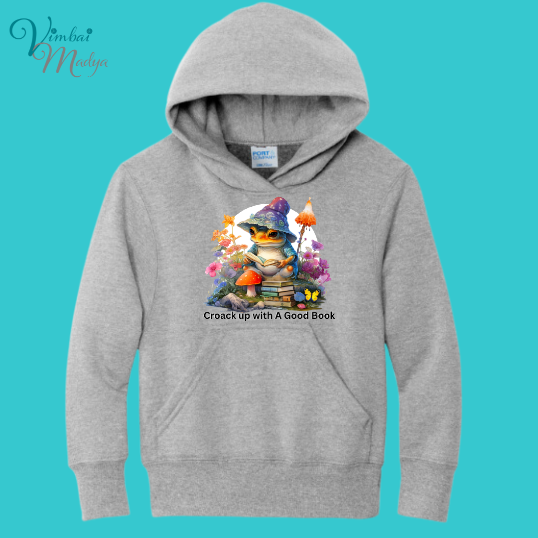 Youth Frog Mushroom Psychedelic  Kawaii Frog Sweater Hoodie :  frog and toad couples Gift  for Book lovers .Best Friend .  Fall Winter Essential