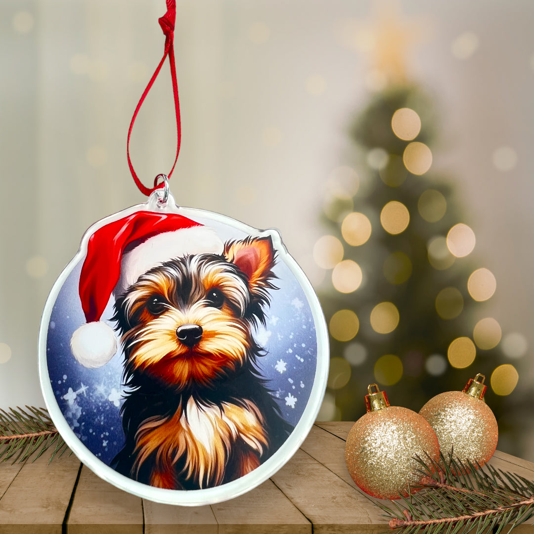 Acrylic Pet ornament, Christmas Ornament, Pet Memorial Ornament,Christmas Photo Ornament, Pet Portrait