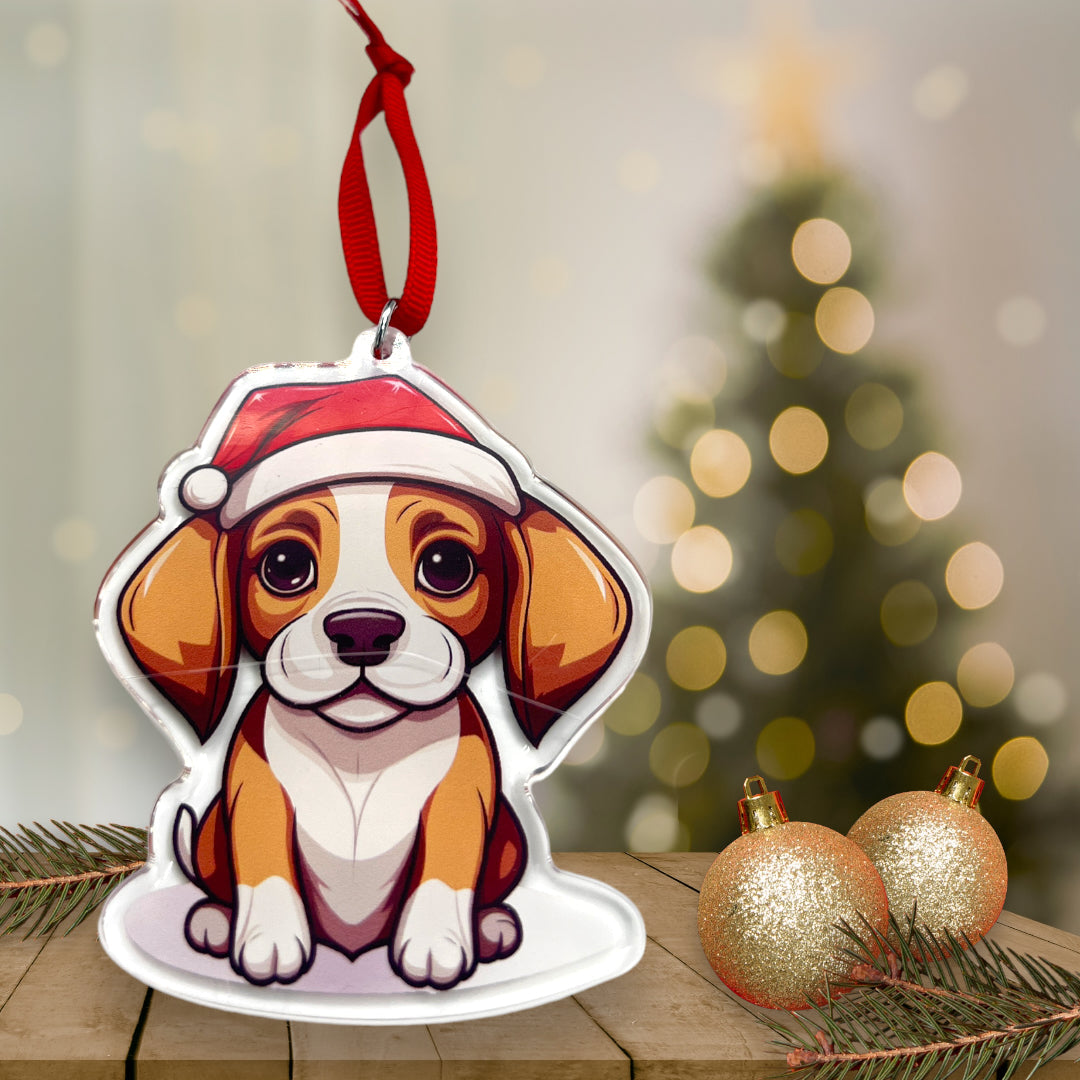 Acrylic Pet ornament, Christmas Ornament, Pet Memorial Ornament,Christmas Photo Ornament, Pet Portrait