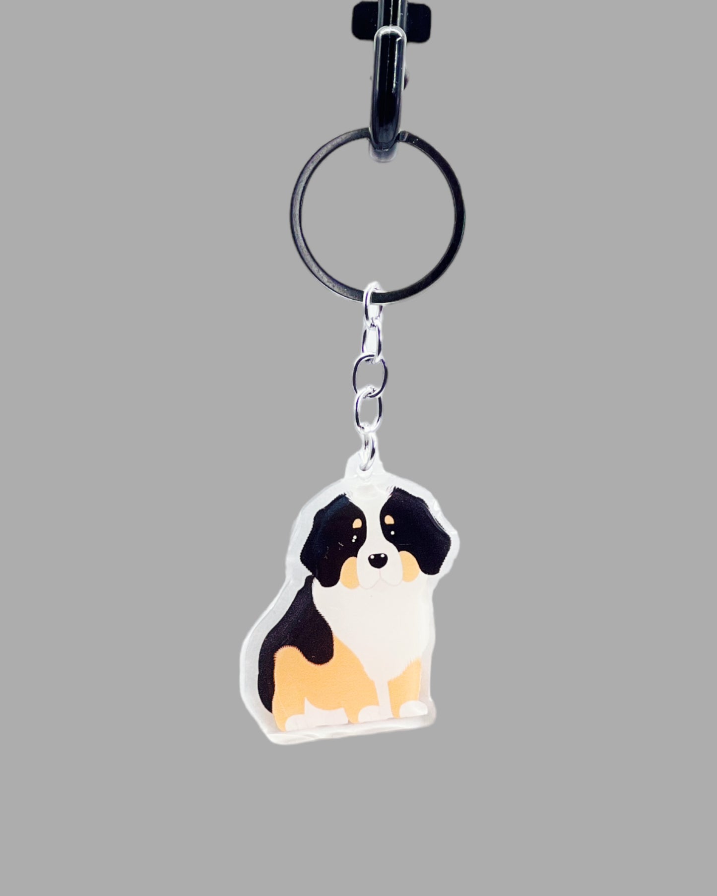 Dog  Acrylic Keychain Cute kawaii memorial ornament, pet portrait charm gift  backpack photo fob, dad car décor, dog mom gift