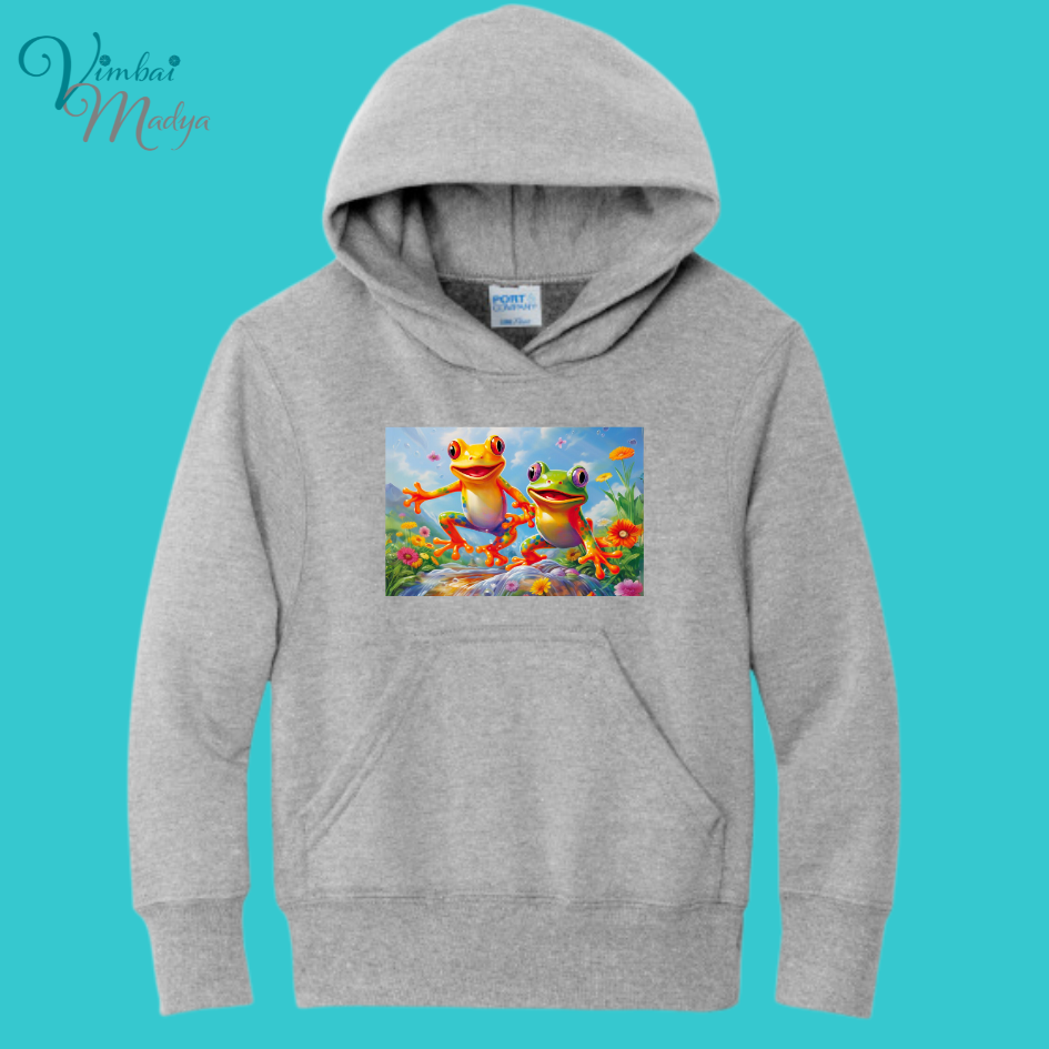 Youth Frog Mushroom Psychedelic  Kawaii Frog Sweater Hoodie :  frog and toad couples Gift  for Book lovers .Best Friend .  Fall Winter Essential