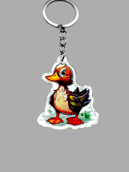 Mallard Duck Wildlife Birds Kawaii Acrylic Keychain