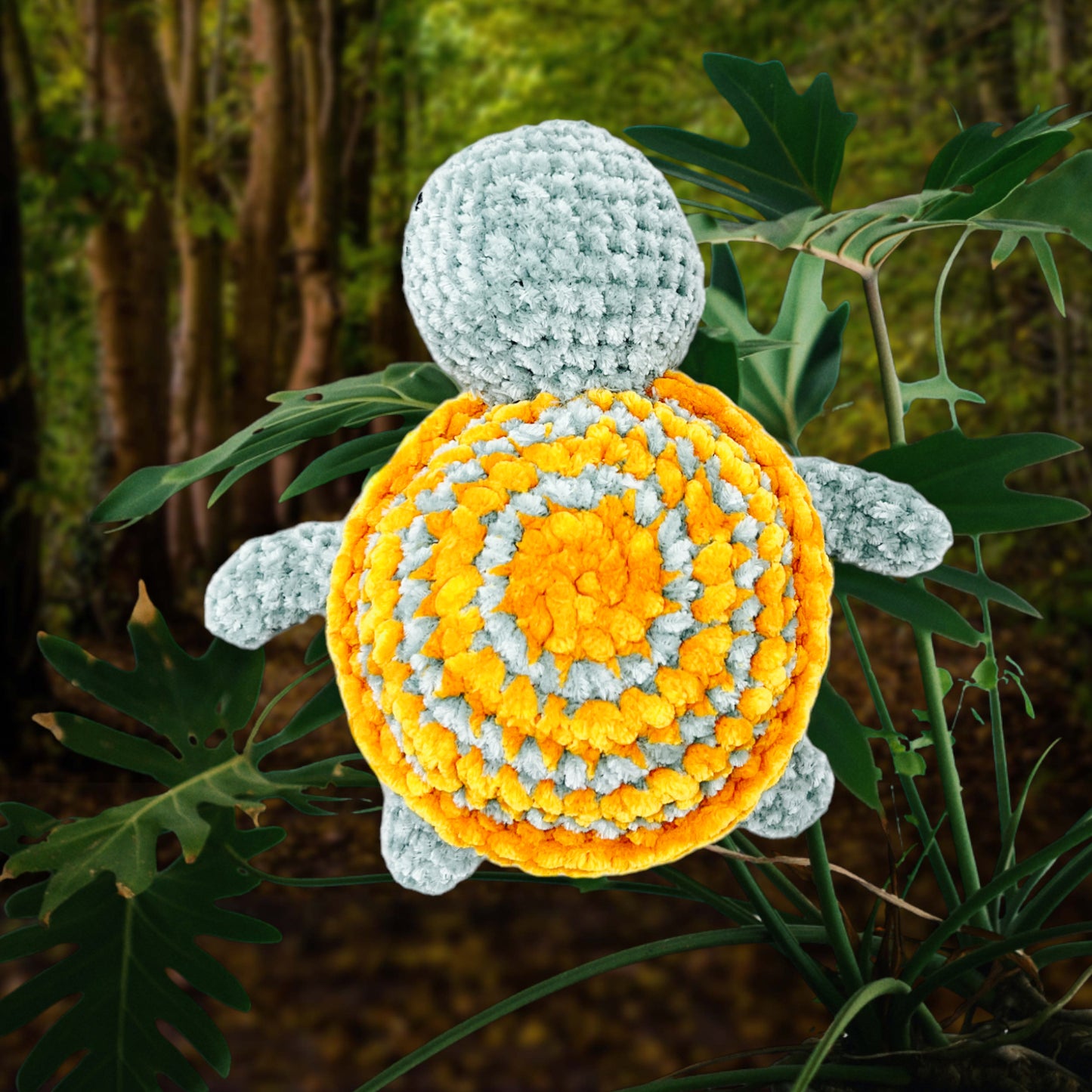 Turtle Handmade Crochet stuffed Doll for Montessori Play, Nursery Decor, and Baby Shower Gifts . Granddaughter, niece, nephew & grandson