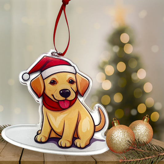 Acrylic Pet ornament, Christmas Ornament, Pet Memorial Ornament,Christmas Photo Ornament, Pet Portrait