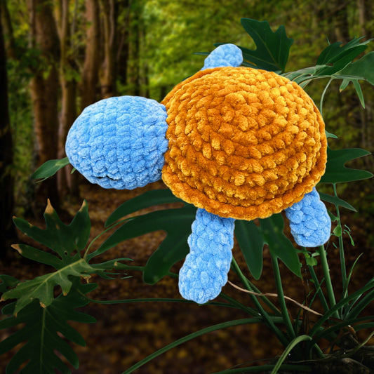 Turtle Handmade Crochet stuffed Doll for Montessori Play, Nursery Decor, and Baby Shower Gifts . Granddaughter, niece, nephew & grandson