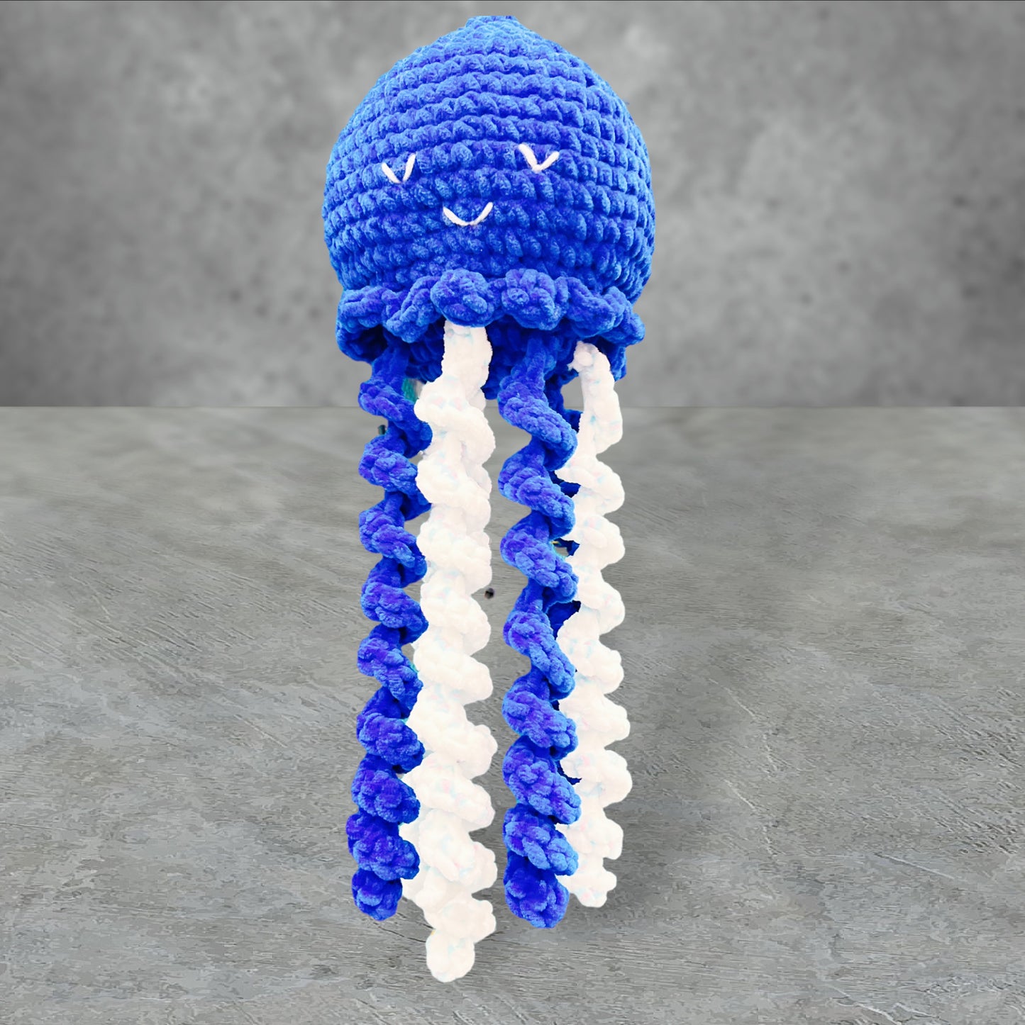 Jellyfish Handmade Crochet stuffed Doll for Montessori Play, Nursery Decor, and Baby Shower Gifts . Granddaughter, niece, nephew & grandson