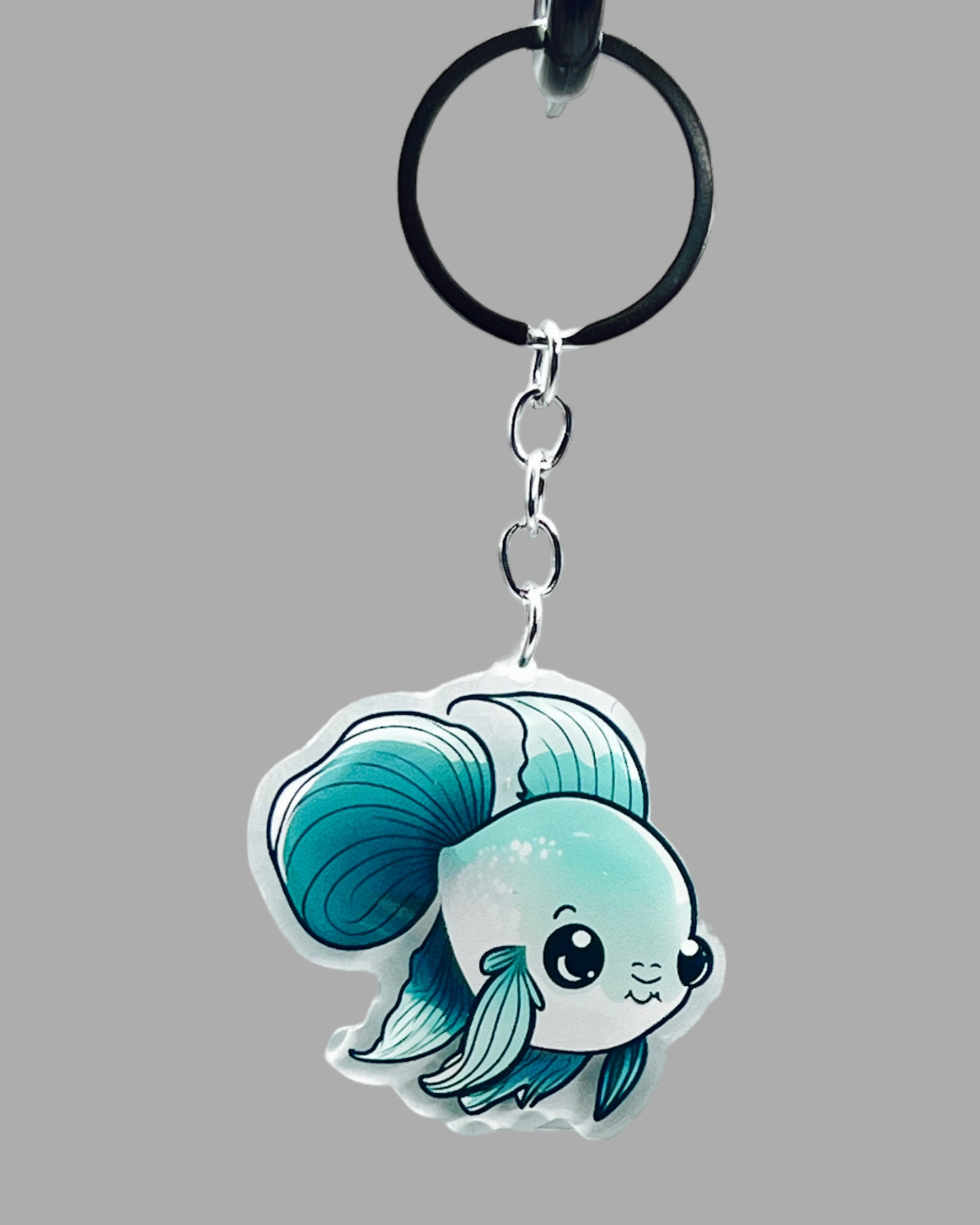 Beta Fish Sealife Acrylic keychain