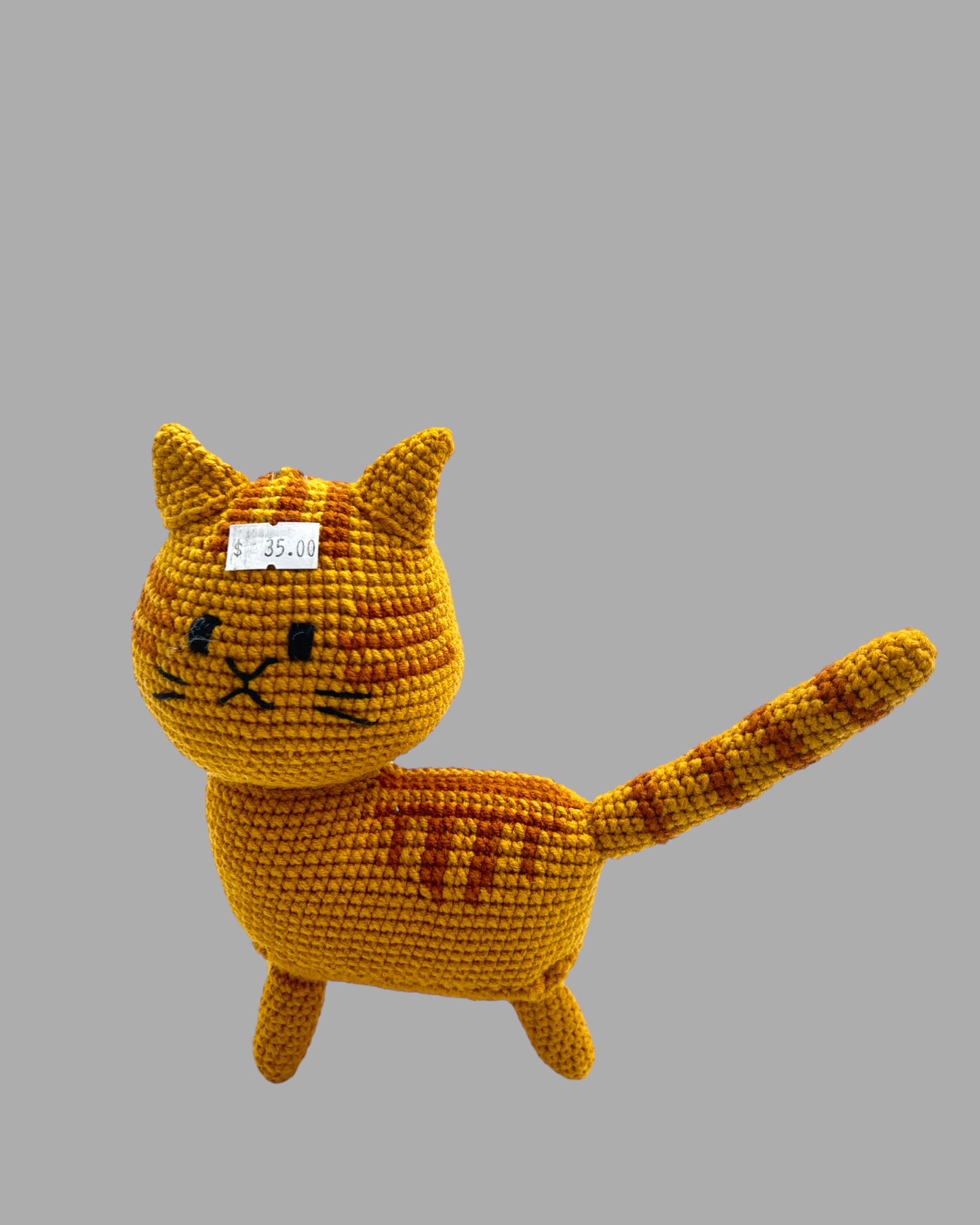 Cat Handmade Crochet stuffed Doll for Montessori Play, Nursery Decor, and Baby Shower Gifts . Granddaughter, niece, nephew & grandson