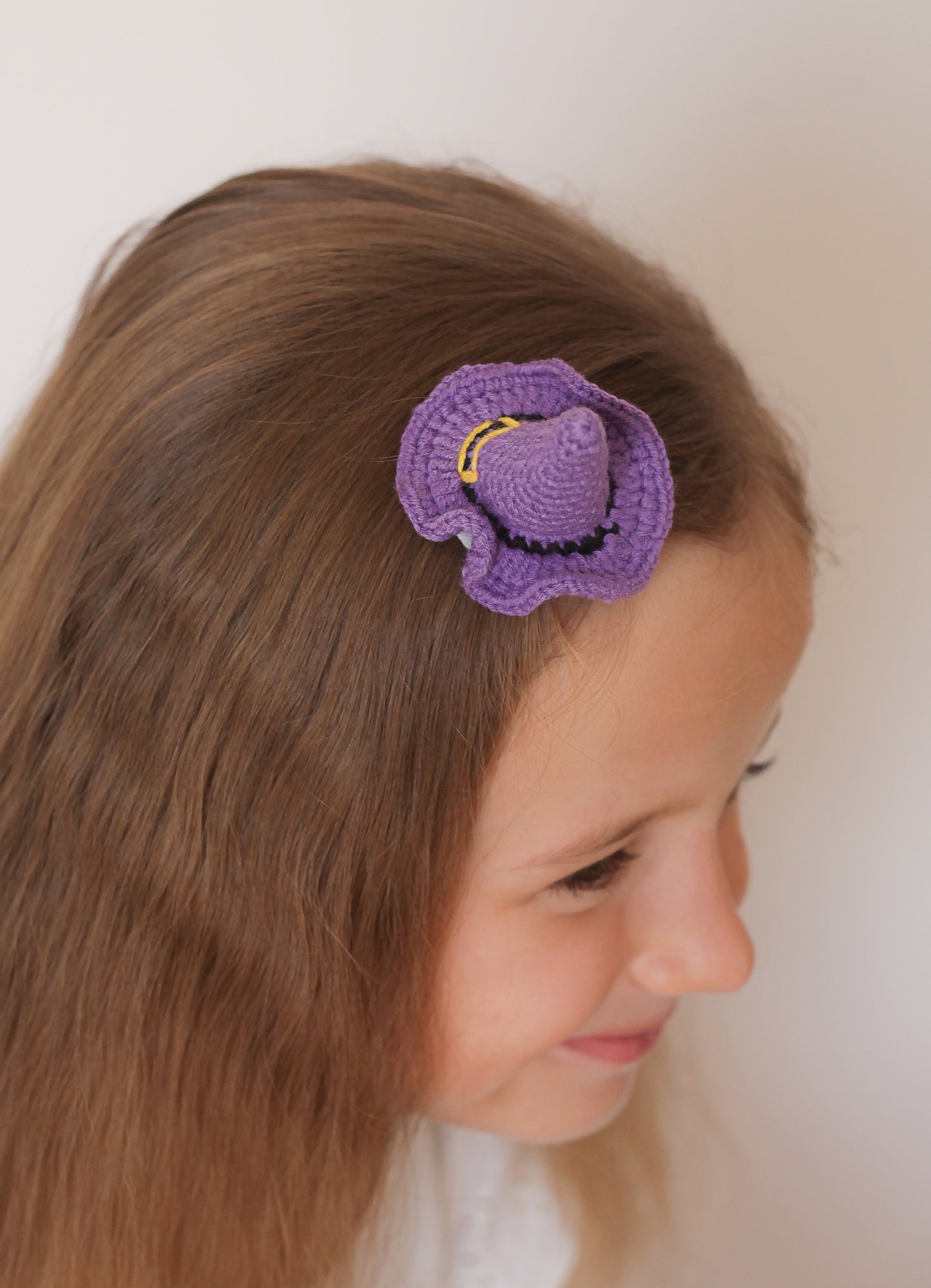 Halloween Crochet Trim Snap Hair Clips, Hair barrettes for kids