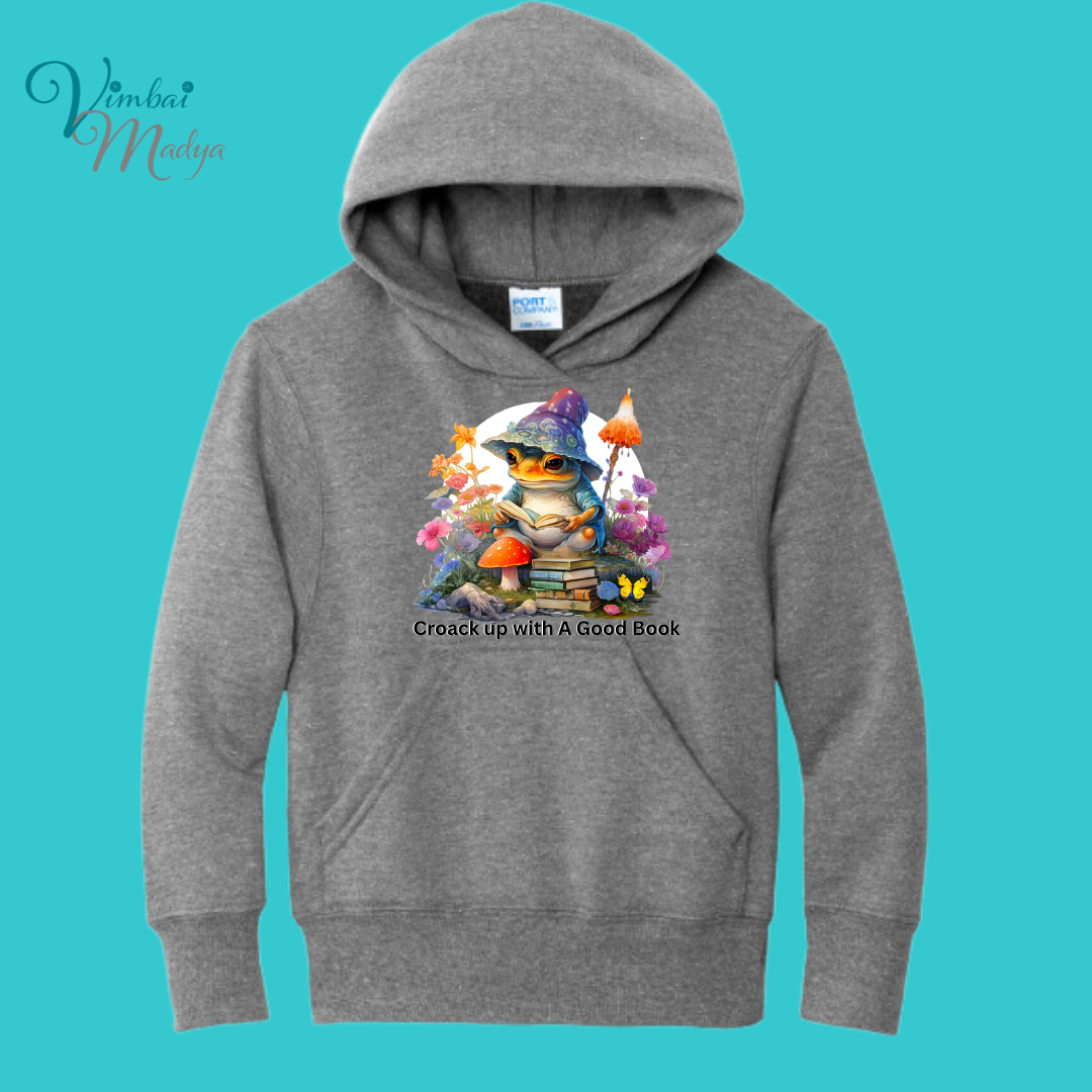 Youth Frog Mushroom Psychedelic  Kawaii Frog Sweater Hoodie :  frog and toad couples Gift  for Book lovers .Best Friend .  Fall Winter Essential