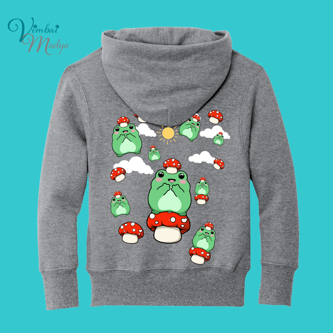 sleepy Frog  Youth Sweater Hoodie  : Perfect Birthday Gift & Fall Winter Essential  .  Trendy, Unisex Style for Your Best Friend's Wardrobe