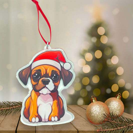 Acrylic Pet ornament, Christmas Ornament, Pet Memorial Ornament,Christmas Photo Ornament, Pet Portrait