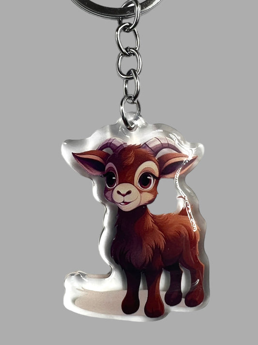 Goat Acrylic Keychain