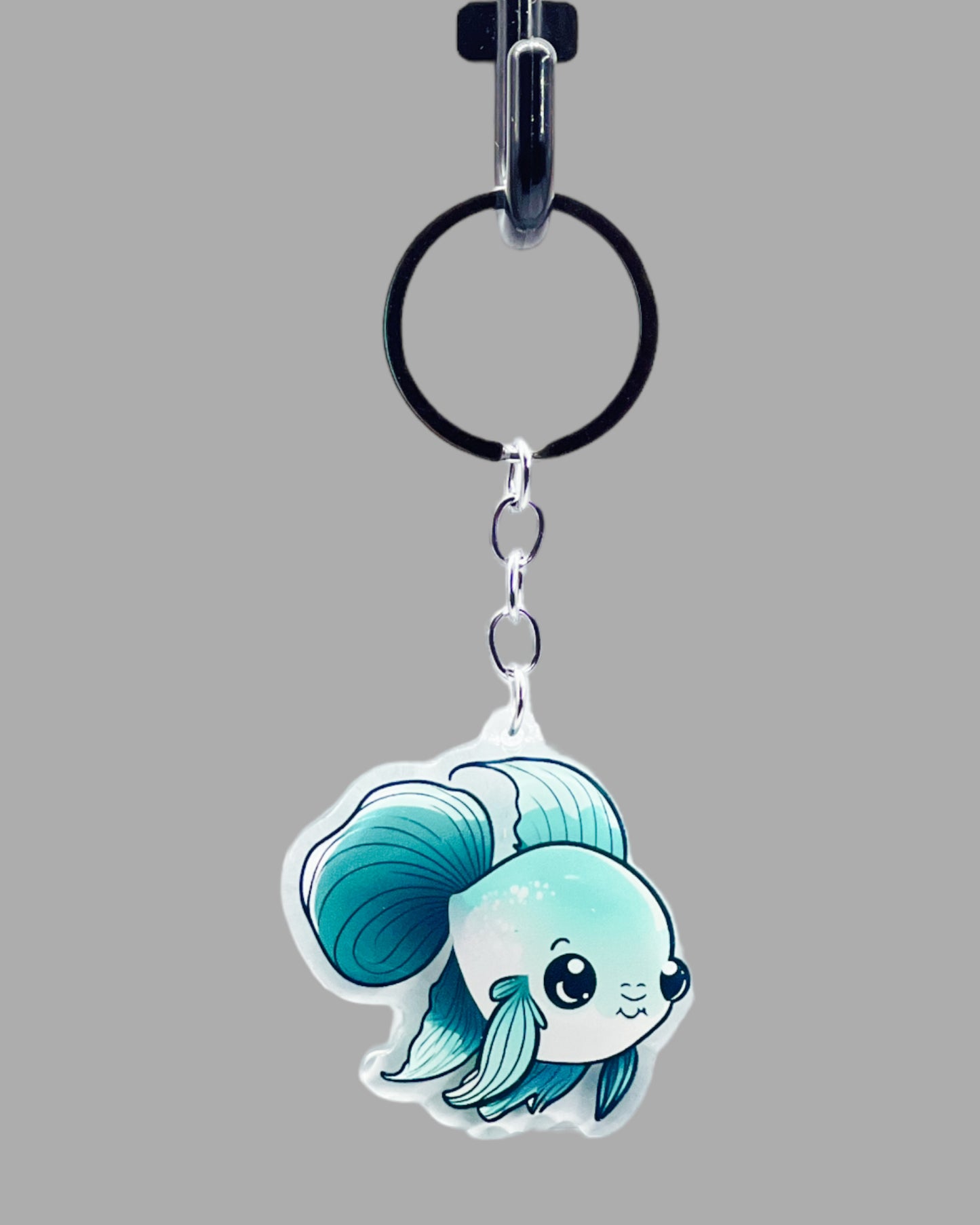 Beta Fish Sealife Acrylic keychain