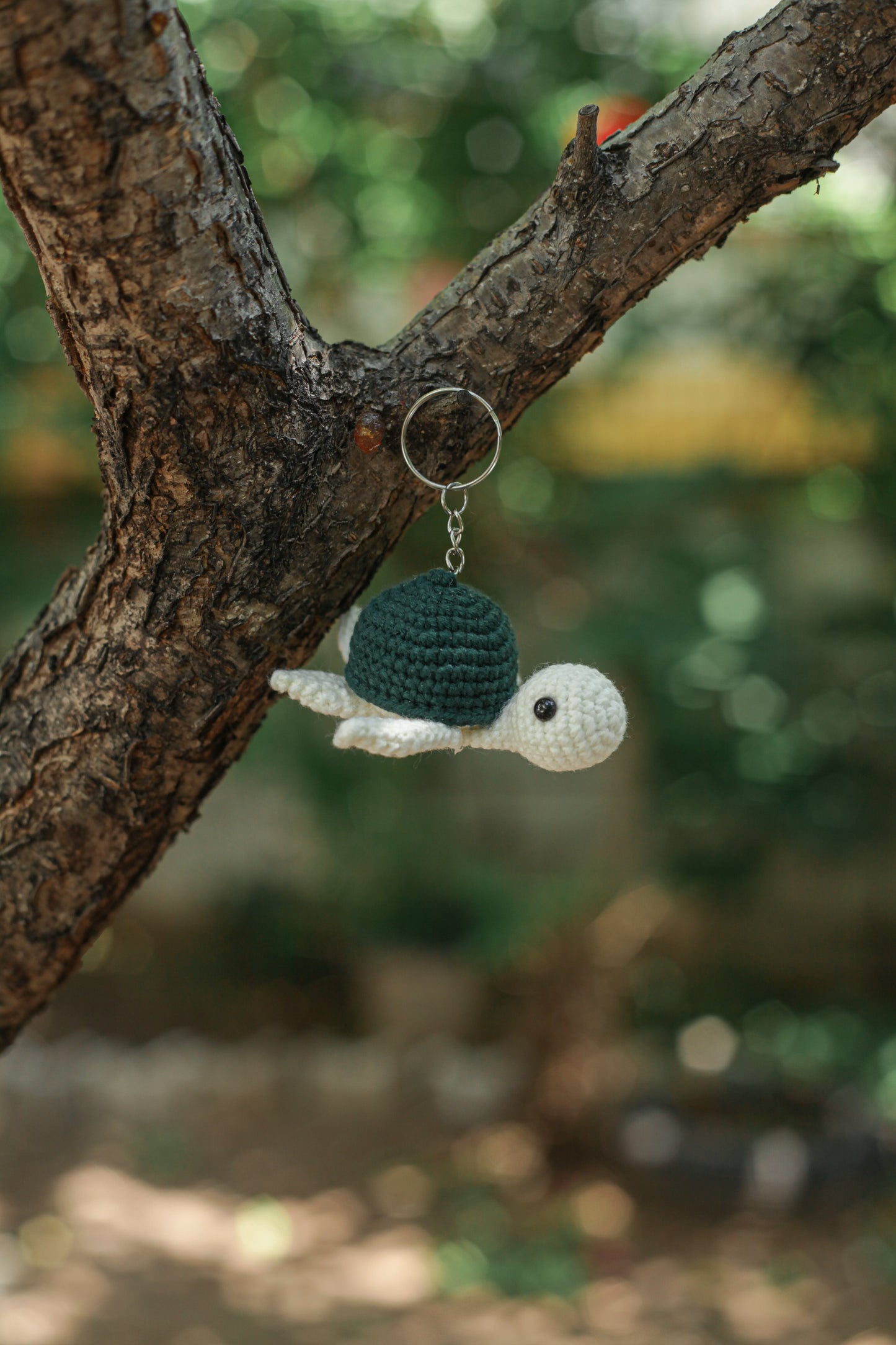 Turtle Crochet Keychain Miniature amigurumi figurine for office desk decor, fidget sensory toy, unique gift for car dashboard . kawaii pocket  hug