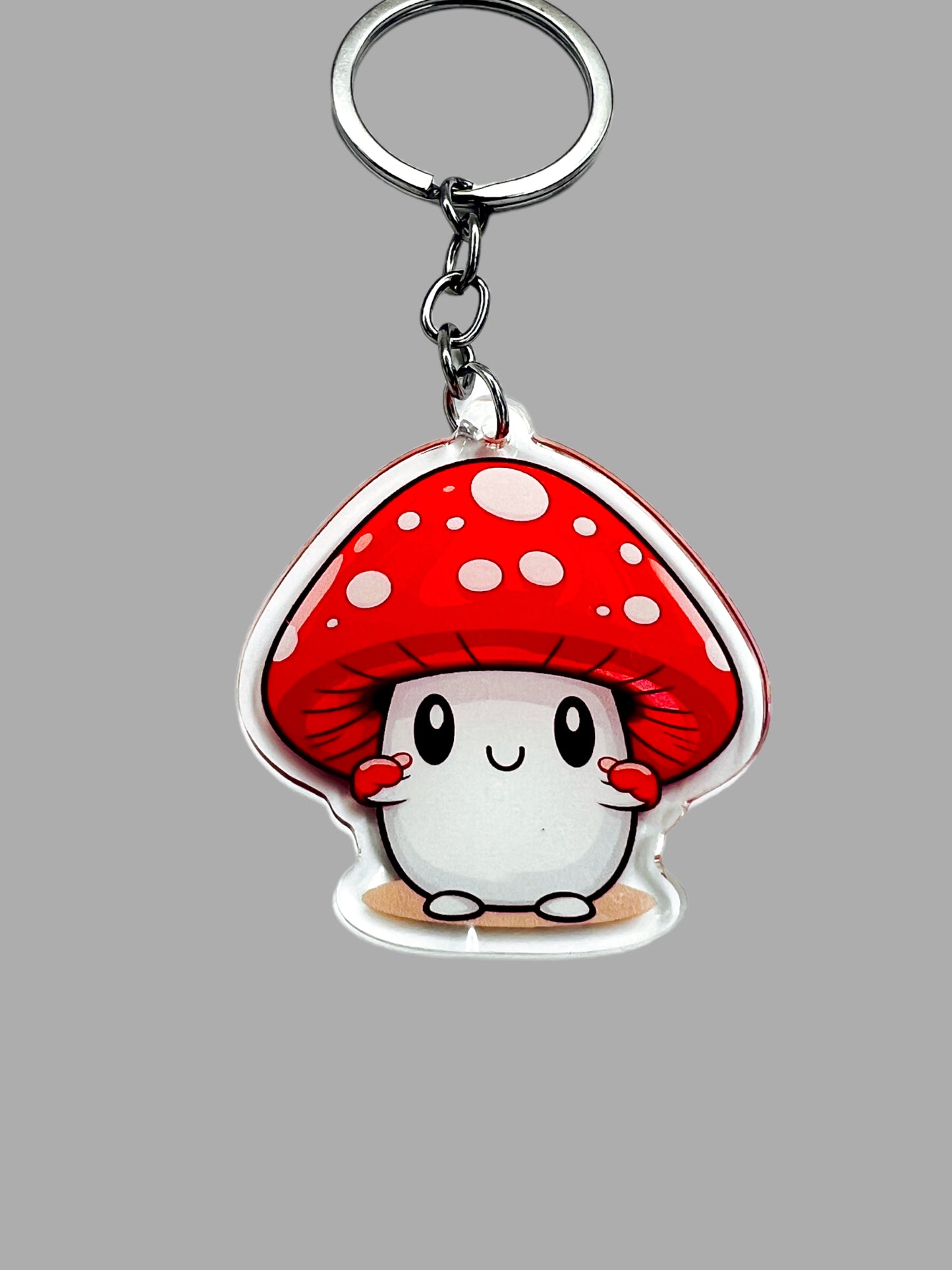 Kawaii mushroom Acrylic Keychain