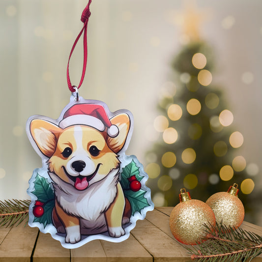 Acrylic Pet ornament, Christmas Ornament, Pet Memorial Ornament,Christmas Photo Ornament, Pet Portrait