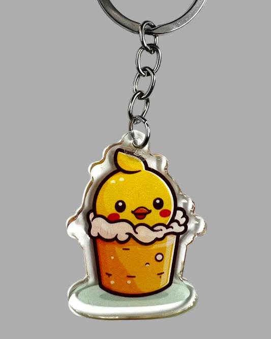 Duck Kawaii Acrylic Keychain birds wildlife